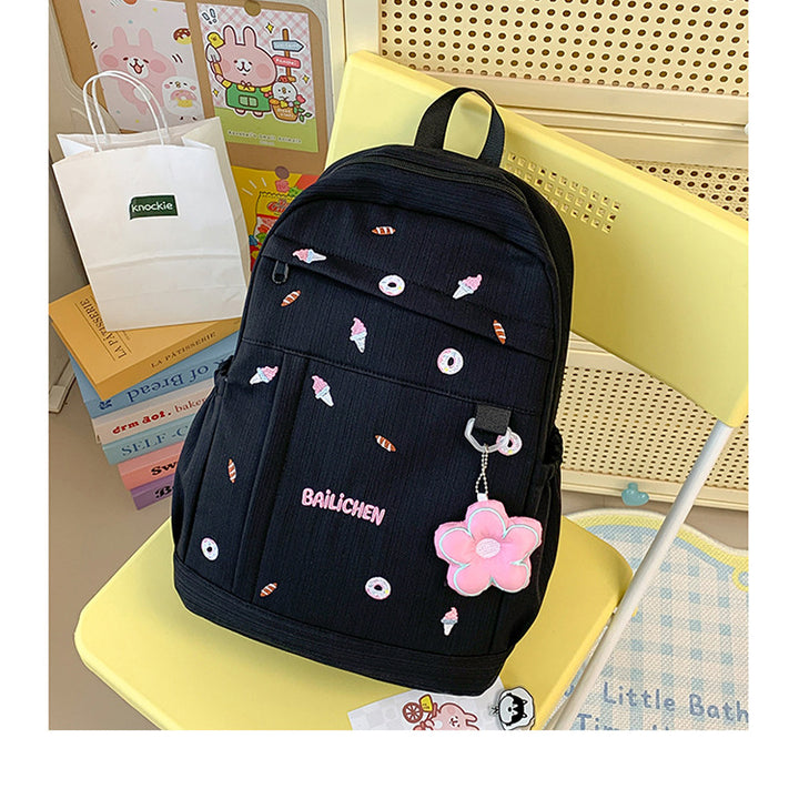 Playful Embroidered Backpack