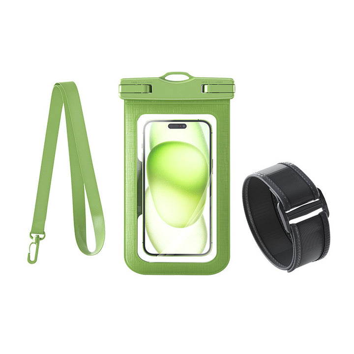 Waterproof smartphone case with adjustable carrying strap Bowlift
