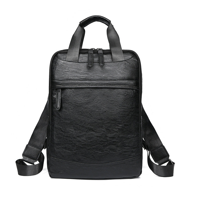 Sophisticated Leather Laptop Backpack Bowlift