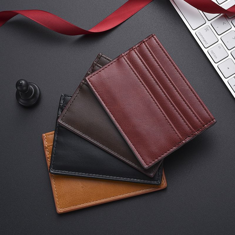 Textured Leather Card Holder Bowlift