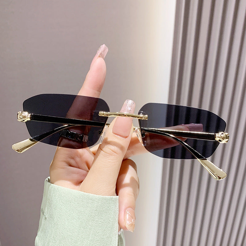 Women elegant half-frame sunglasses Bowlift