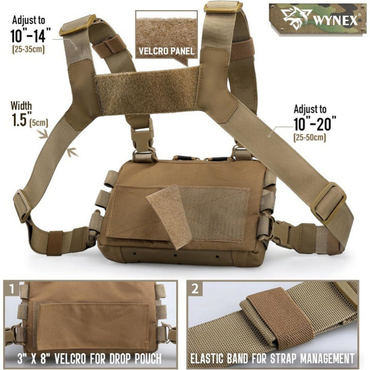 Multifunctional Tactical Shoulder Bag Bowlift