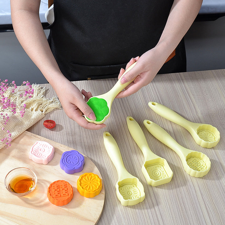 Silicone Cookie Stamp Set with Various Patterns Bowlift