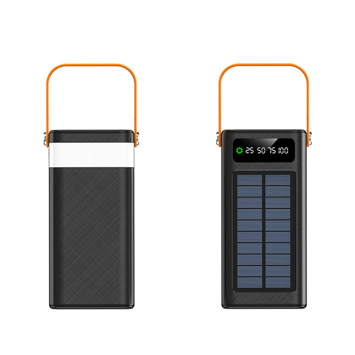 Portable solar power bank with multifunctional charging function and digital display Bowlift