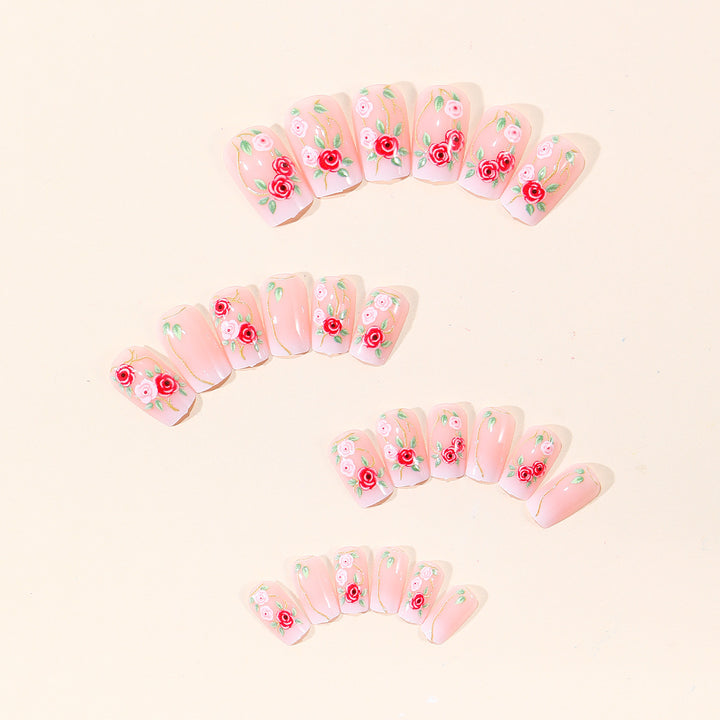 Floral Embellished Nail Art Set Bowlift