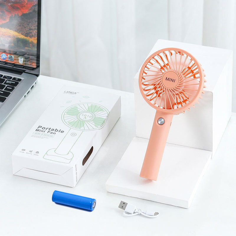 Unisex Portable Mini Fan with USB Connection and Variable Speed Control Bowlift