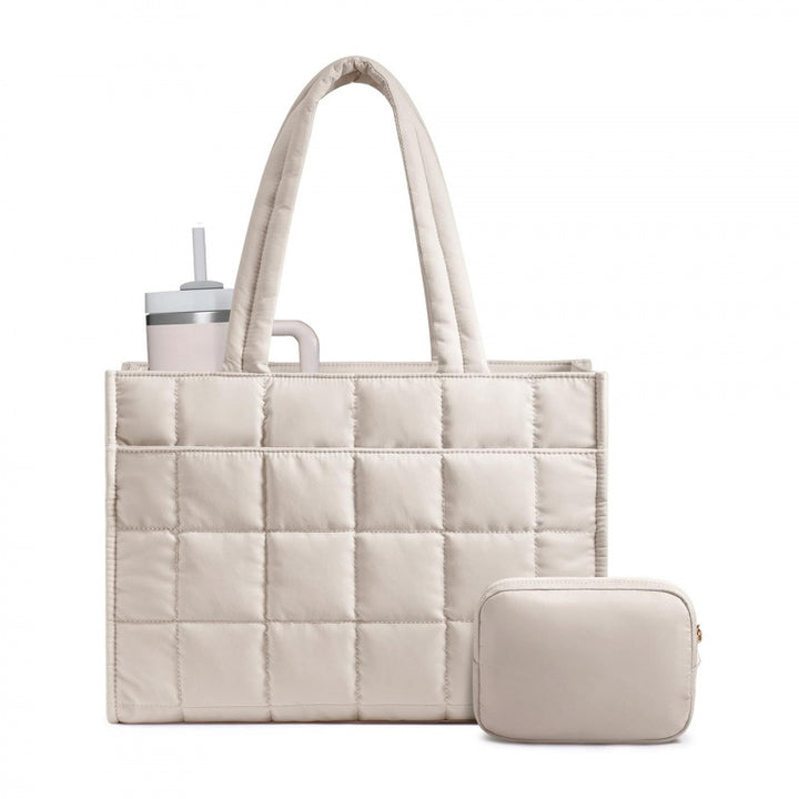 Stylish and Padded Tote Bag with Removable Interior Pocket Bowlift