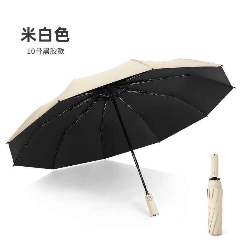 Ladies umbrella with floral design and reinforced frame Bowlift