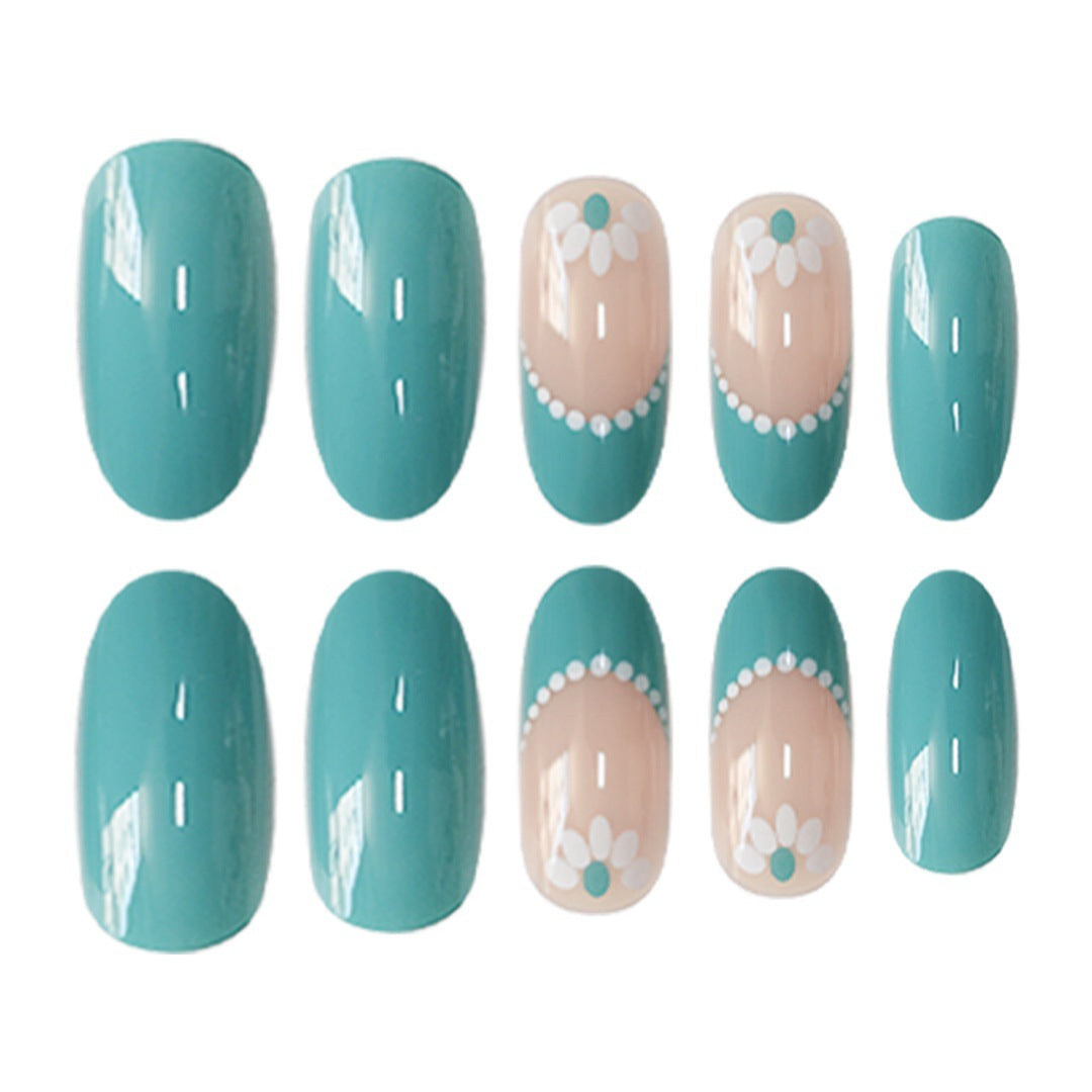 Elegant Floral Accent Nail Art Set Bowlift