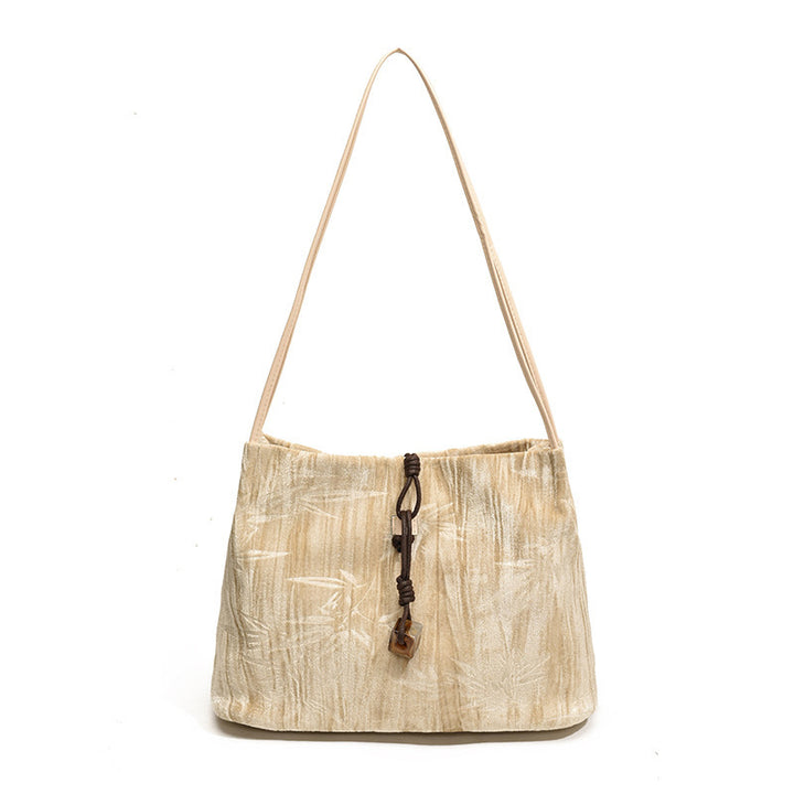 Chic Textured Handheld Tote Bag Bowlift