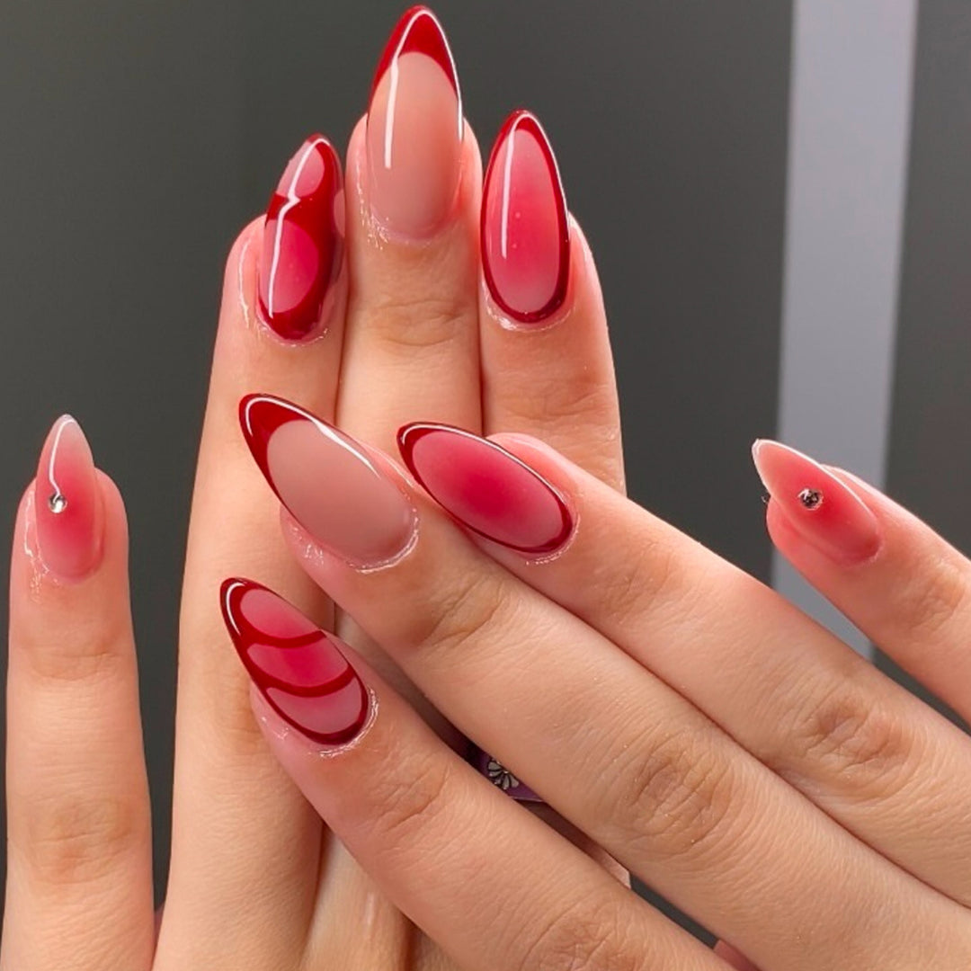 Artistic Stiletto Press-On Nail Set Bowlift