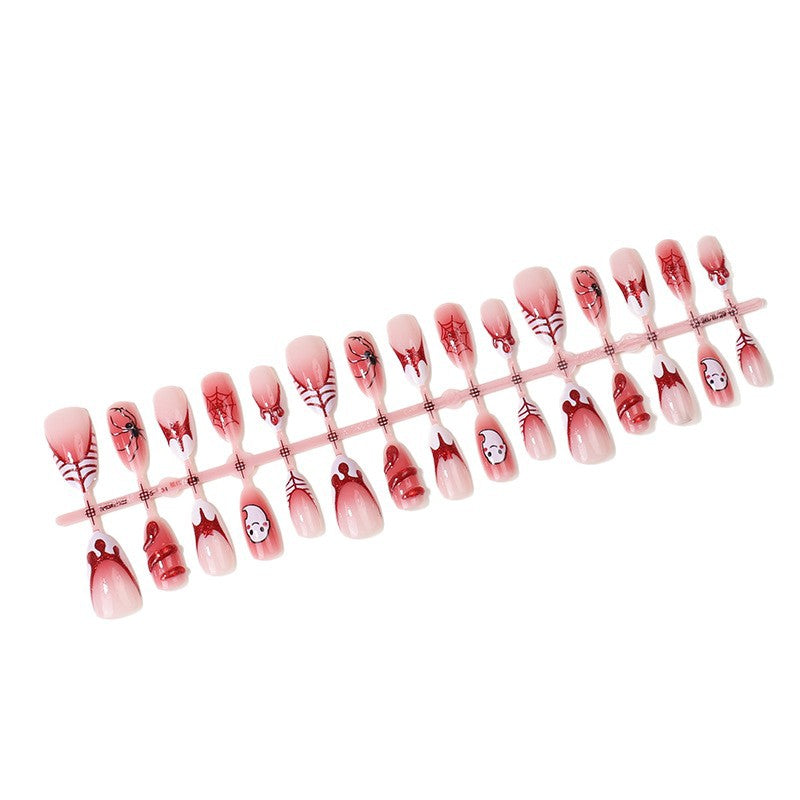 Halloween-Themed Press-On Nail Art Set Bowlift