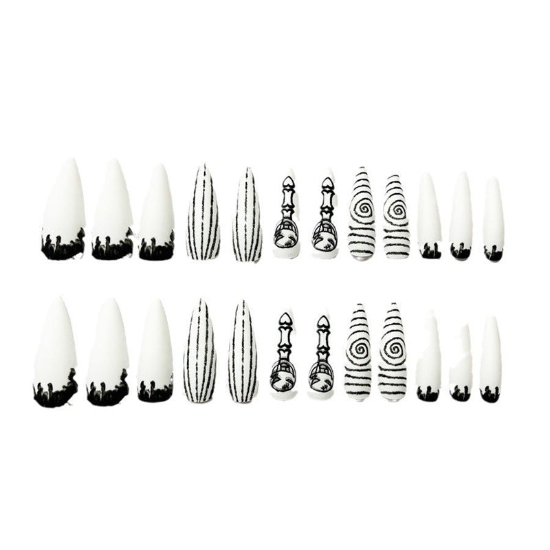 Artistic Thematic Press-On Nail Enhancements Bowlift