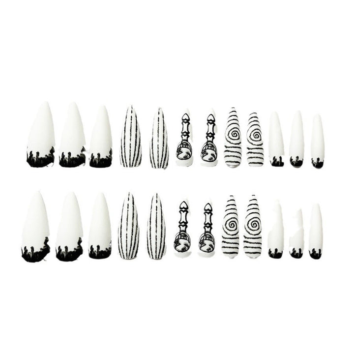 Artistic Thematic Press-On Nail Enhancements Bowlift