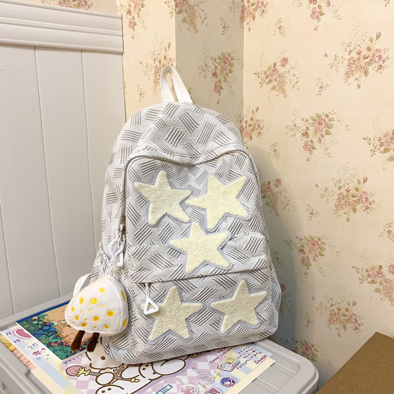Cute Star-Embellished Backpack
