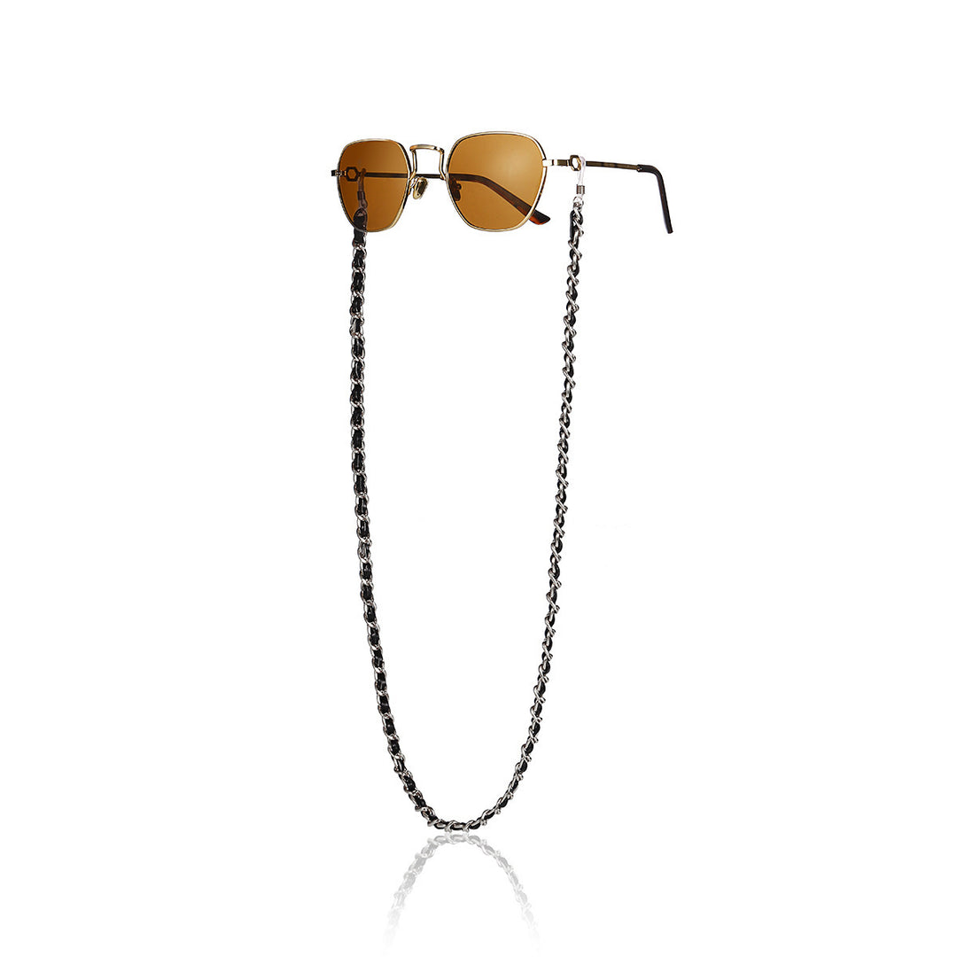 Fashionable Cat-Eye Sunglasses with Chain Strap Bowlift