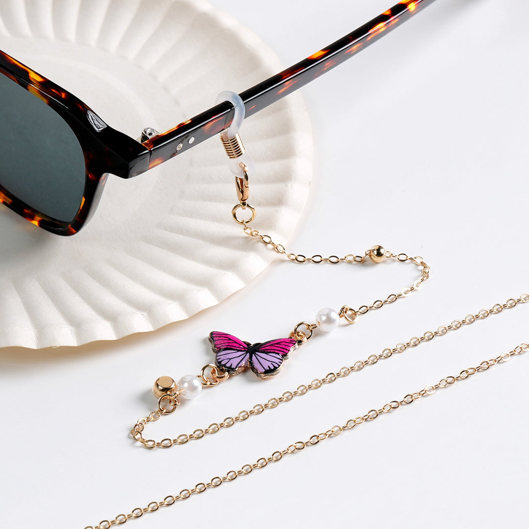 Butterfly-Themed Eyewear Necklace Bowlift