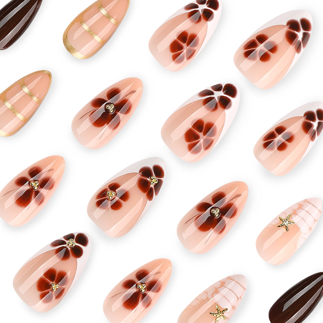 Artful nail art with glamorous accents and elegant embellishments Bowlift