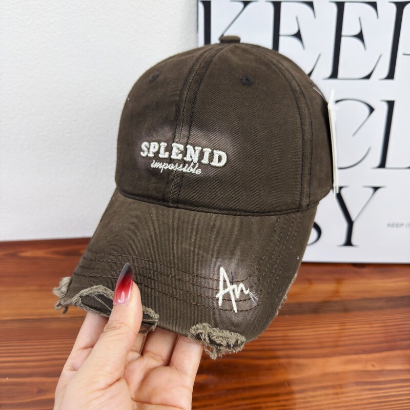 Women's Distressed Graphic Baseball Cap Bowlift