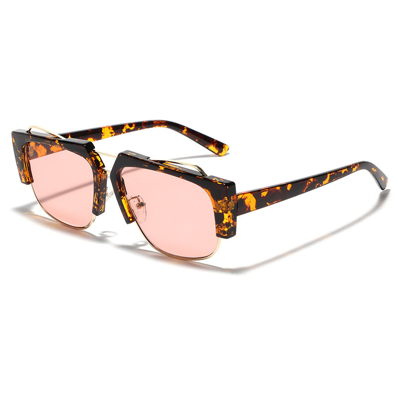 Ladies trendy square sunglasses with contrasting frame Bowlift