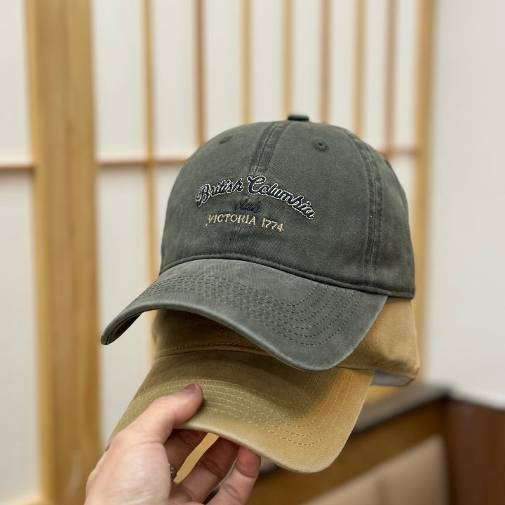 Men's Vintage-Inspired Distressed Baseball Cap Bowlift