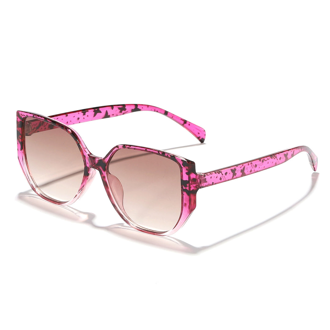 Women’s fashionable square sunglasses with wide frame and UV protection Bowlift