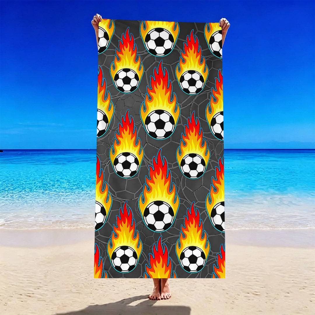 Football-themed beach towel Bowlift