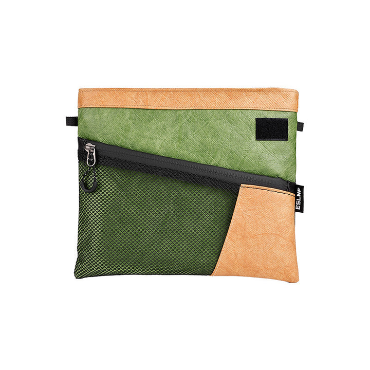 compact water-resistant travel crossbody pouch with mesh organizer and adjustable cord strap Bowlift