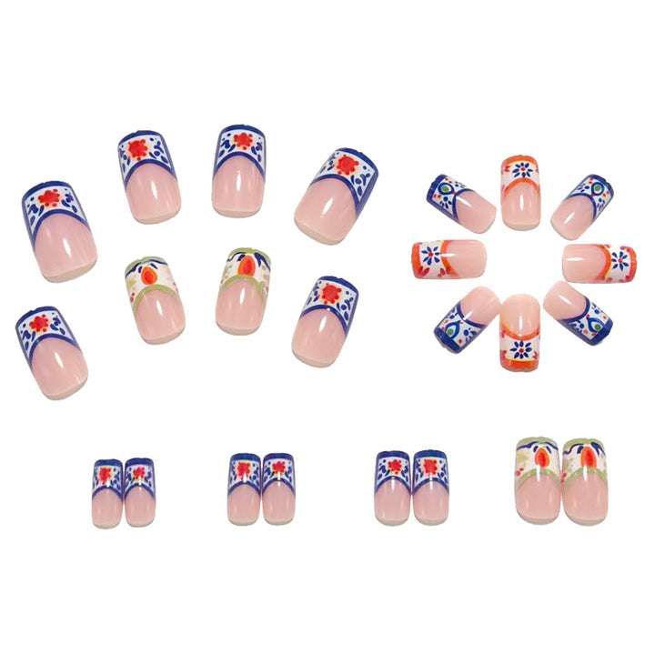 Artificial Nails in Elegant Floral Designs Bowlift