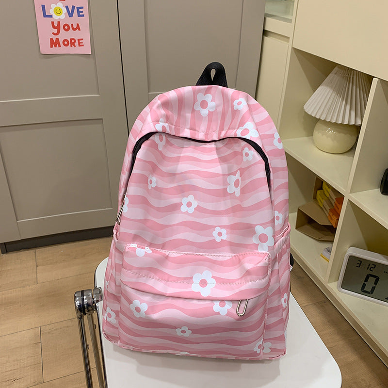Patterned School Backpack