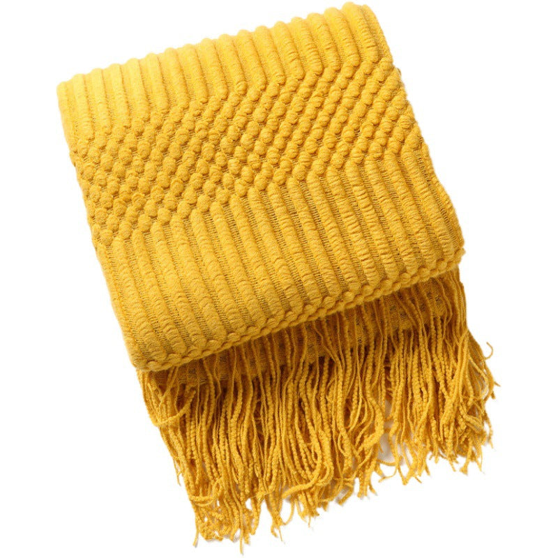 Stylish Textured Throw Blanket
