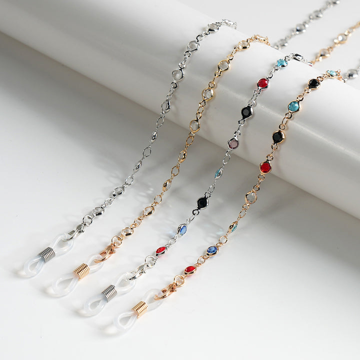 Stylish Gemstone Eyewear Chain Bowlift