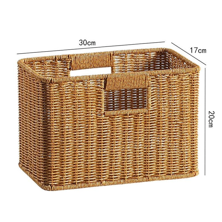 Handcrafted Wicker Storage Tray Bowlift