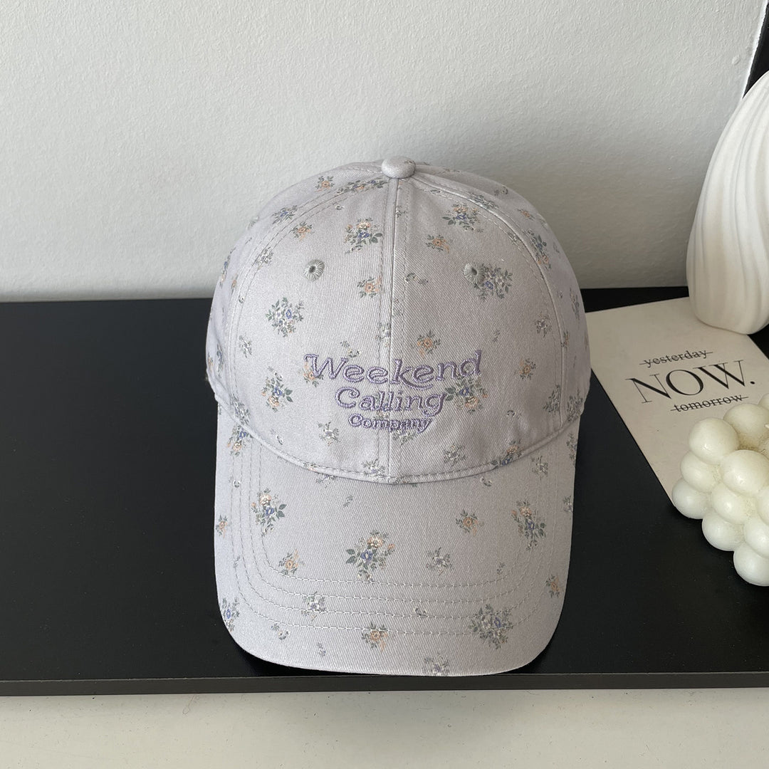 Floral Print Baseball Cap