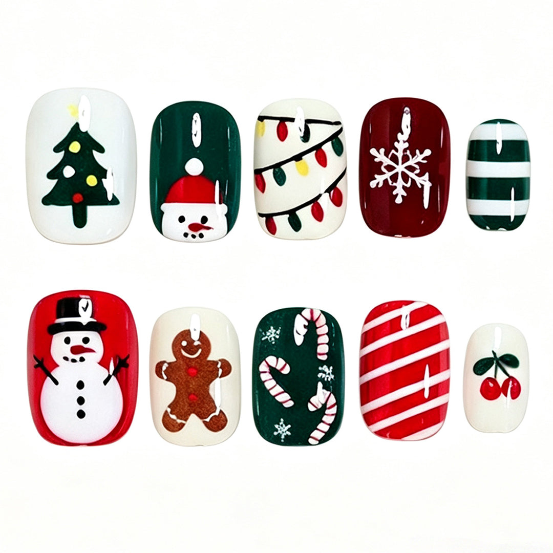 Festive Holiday Nail Art Set Bowlift
