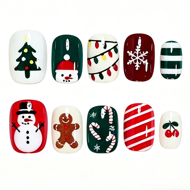 Festive Holiday Nail Art Set Bowlift