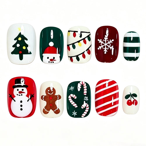 Festive Holiday Nail Art Set Bowlift