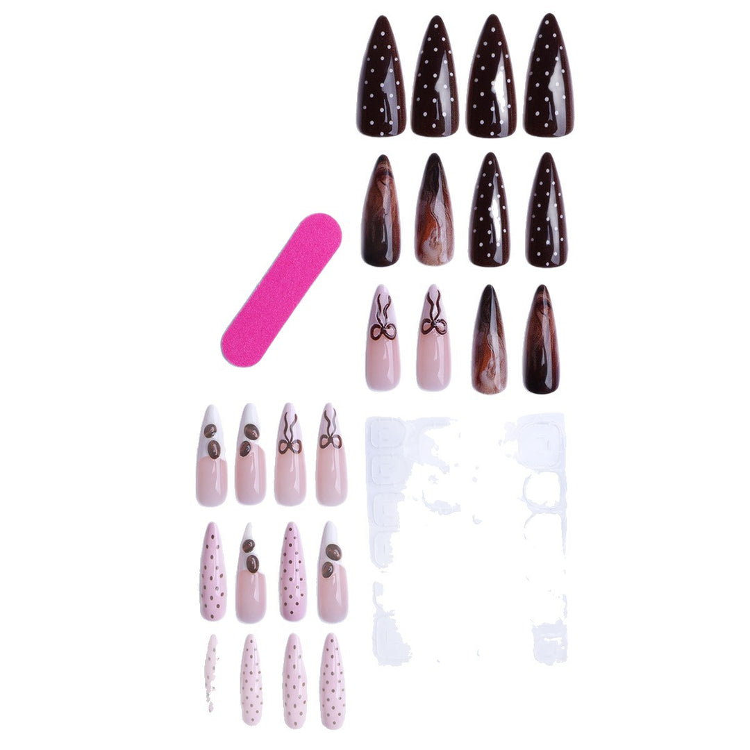 Elegant Artistic Press-On Nail Tips Collection Bowlift