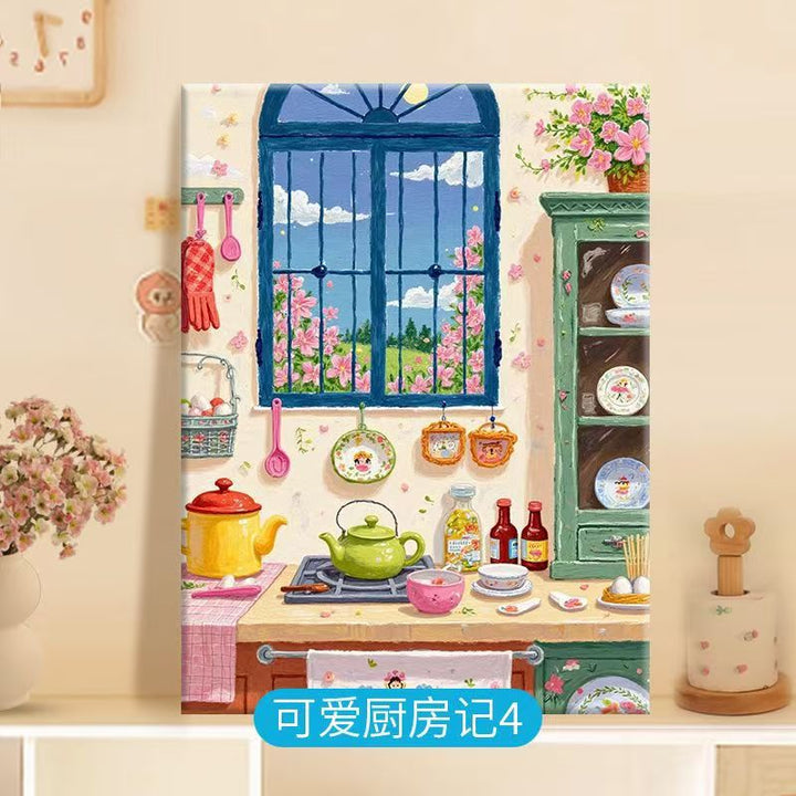 Kitchen-Themed Decorative Canvas Art Bowlift