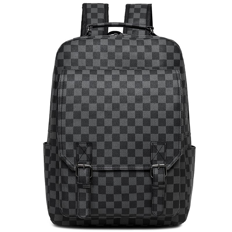 Stylish Checkerboard Laptop Backpack Bowlift