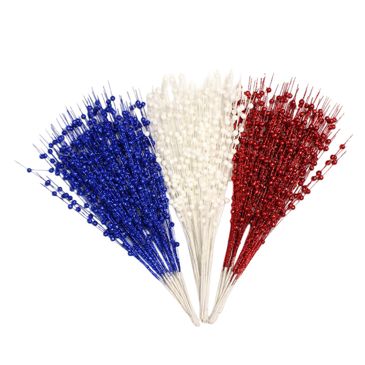Unisex decorative star branch with berries and flexible wire stem for wreath and table decoration Bowlift