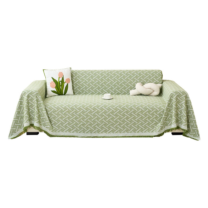 Textured Woven Sofa Throw Blanket
