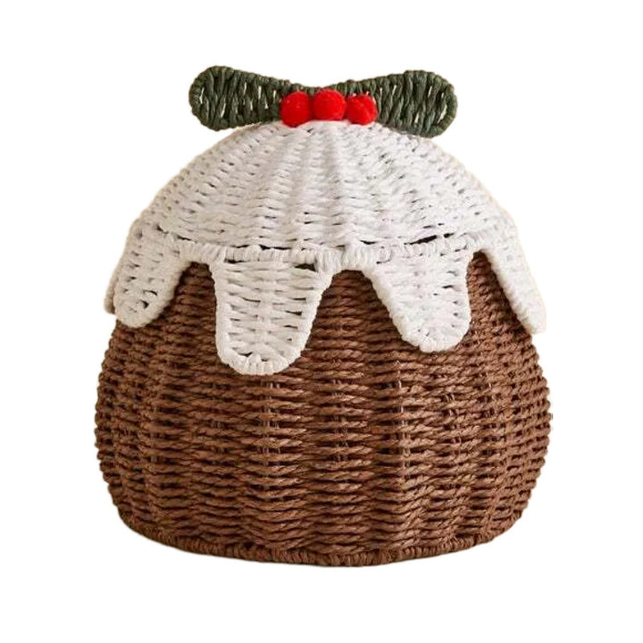 Playful storage basket in cake shape Bowlift