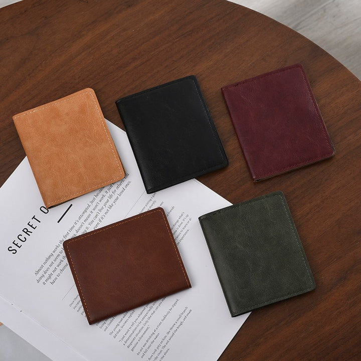 Compact Leather Travel Wallet Bowlift