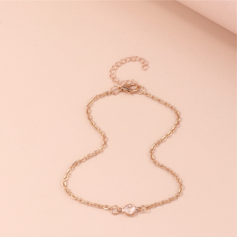 Elegant Minimalist Chain Anklet Bowlift