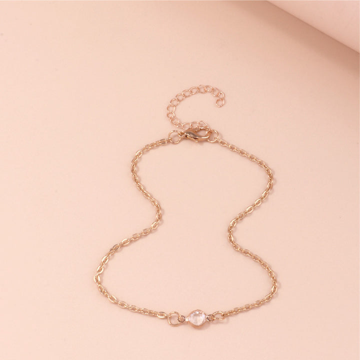 Elegant Minimalist Chain Anklet Bowlift