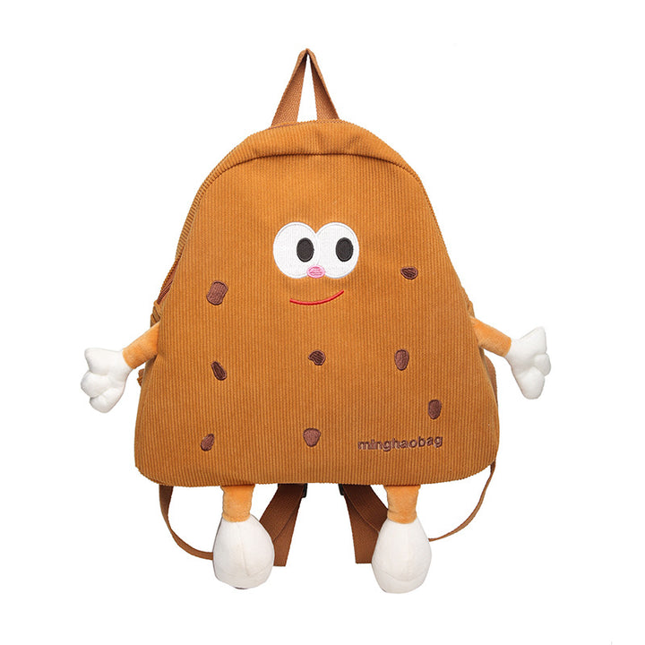 Cartoon Cookie-Shaped School Backpack Bowlift