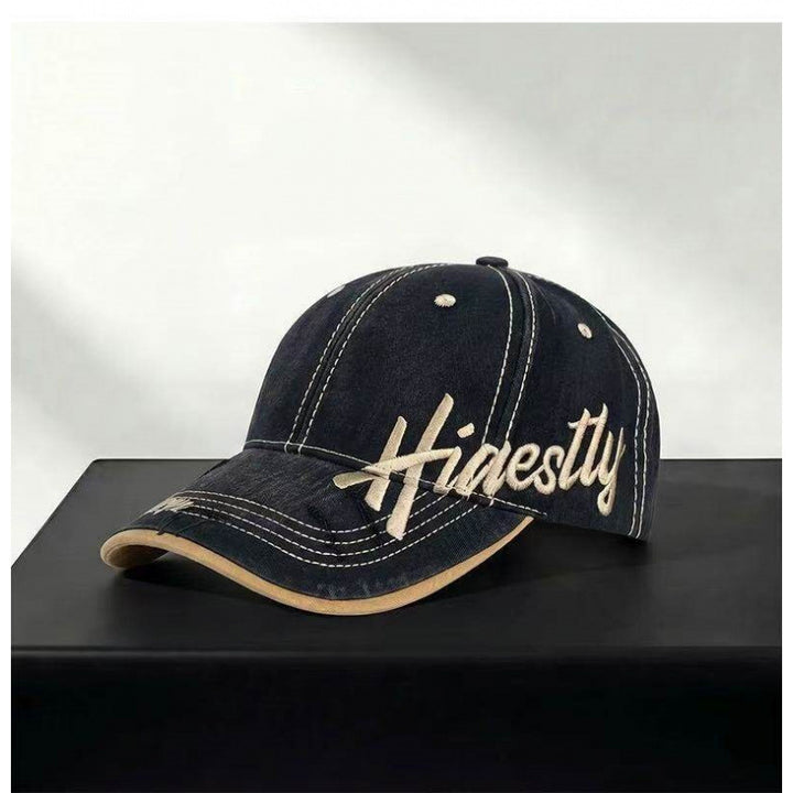 Women's Distressed Casual Graphic Baseball Cap Bowlift