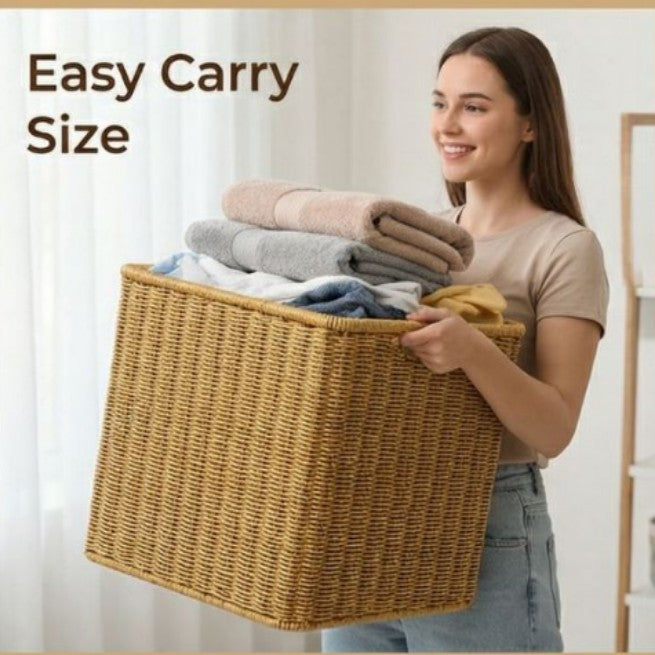 Handwoven storage basket Bowlift