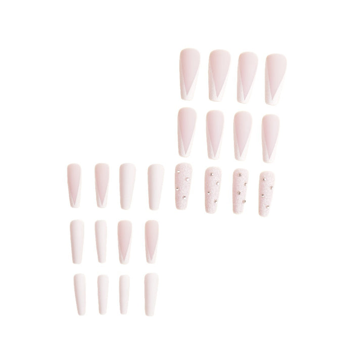 Premium Rhinestone-Embellished Stiletto Press-On Nails Bowlift